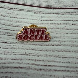 Anti Social Enamel Pin